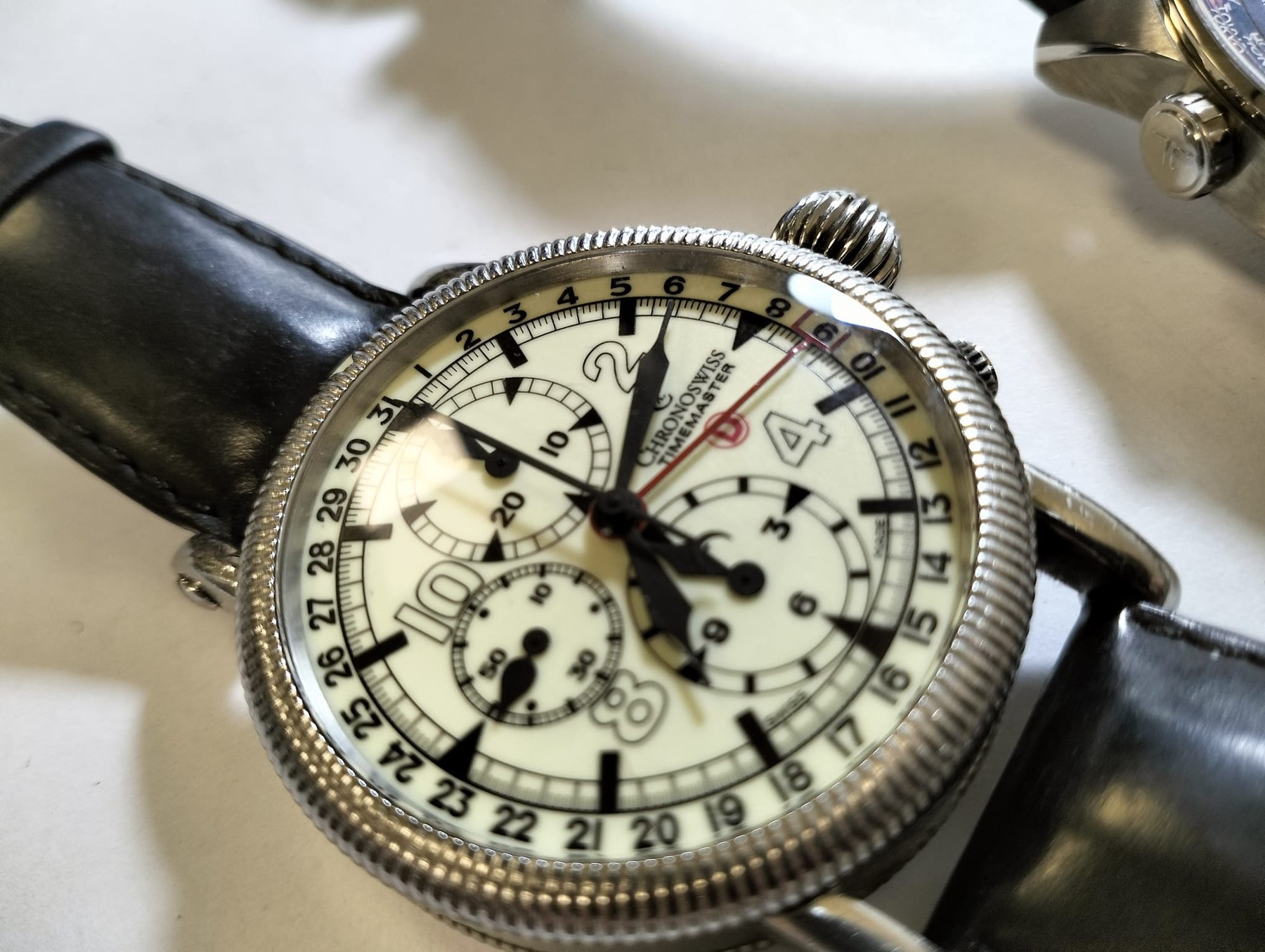Mostrador Chronoswiss em detalhe